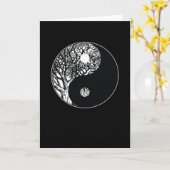 Ying Yang Meditation Karte (Gelbe Blume)
