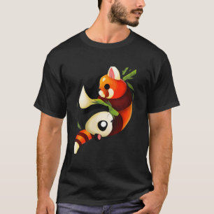 Ying Yang Roter Panda Yin Yang Panda Panda T-Shirt
