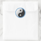 YING YANG RUNDER AUFKLEBER (Tasche)