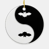 Ying Yang Schläger Keramikornament (Hinten)