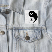 Ying Yang Tatzen-Druck Button (Beispiel)
