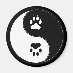 Ying Yang Tatzen-Druck Magnet