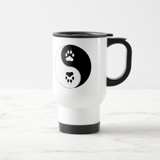 Ying Yang Tatzen-Druck Reisebecher (Rechts)