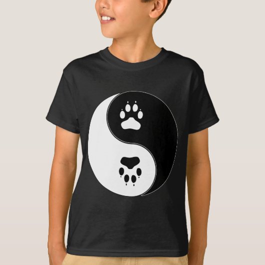 Ying Yang Tatzen-Druck T-Shirt (Vorderseite)