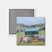 Ying Yang & The Gang Magnet (Vorderseite/Rückseite)