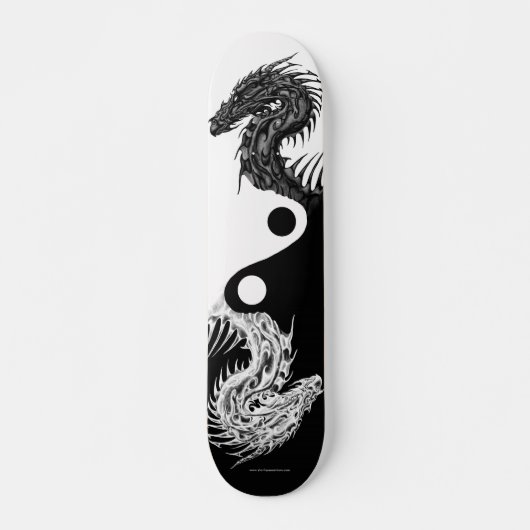 YING YANG TRIBAL DRAGON Skateboard (Vorne)