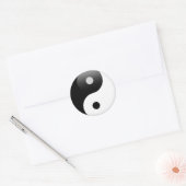 Ying Yang - Yin und Yang Taoismus Runder Aufkleber (Umschlag)