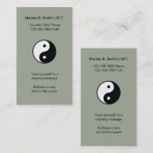 Ying Yang Zen-Massage Visitenkarte (Vorne/Hinten)