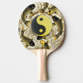 Ying Yang, Zen Table Tennis Ball, Koi Fish, Asian Tischtennis Schläger