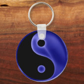 YingYang-blau Schlüsselanhänger (Vorderseite)