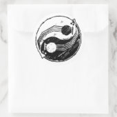 Yinjo Runder Aufkleber (Tasche)