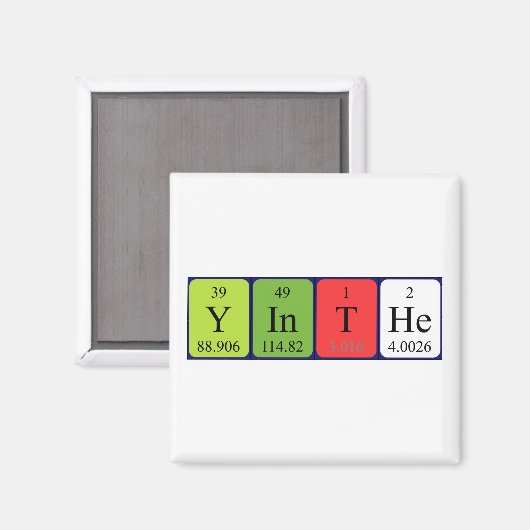 Yinthe Periodenmagnet Magnet (Vorderseite/Rückseite)