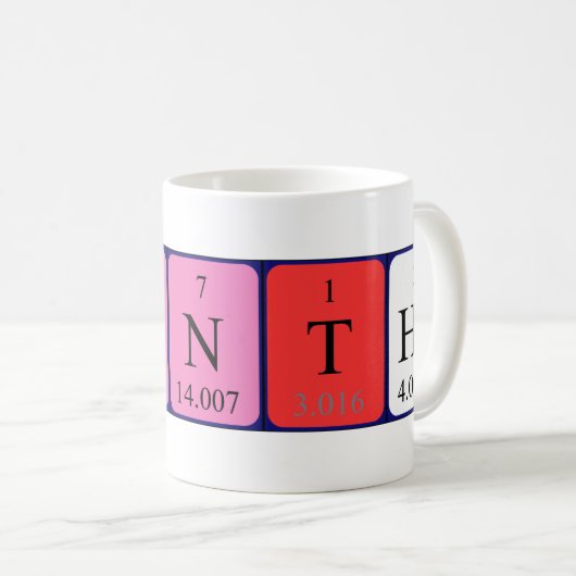 Yinthe Periodenname Tasse (VorderseiteRechts)