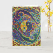 yinyang 2010 as greeting card karte (Gelbe Blume)