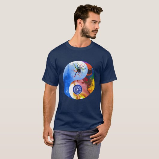 YinYang Archangel Luci Michael Tshirt (Vorne ganz)