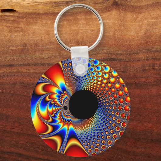 YinYang Big Bang - Fraktal Schlüsselanhänger (Vorderseite)
