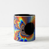 YinYang BigBang - Fraktal-Tasse Zweifarbige Tasse (Mittel)