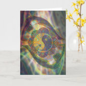 yinyang digital - 2012 as greeting card karte (Gelbe Blume)