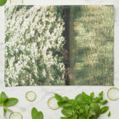 YinYang, Dunkle und leichte Bäume, reflektiert im  Handtuch (Gefaltet)