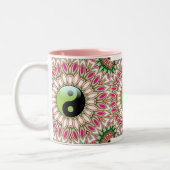 YinYang Geometric Sunflower Tasse (Links)