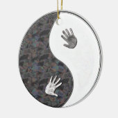 yinyang Hände Keramik Ornament (Links)