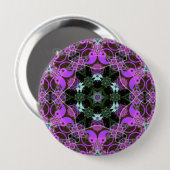 YinYang Hexagon-Knopf Button (Vorne & Hinten)