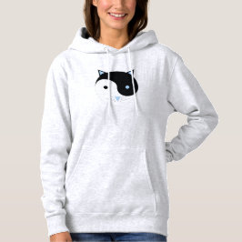 YinYang Kitty in blue Niedlich Meditation Yoga Des Hoodie