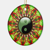 YinYang Mexican Sun Flower Keramik Ornament (Links)