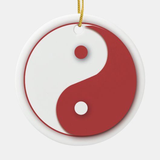 Yinyang-Ornament Keramik Ornament (Vorne)
