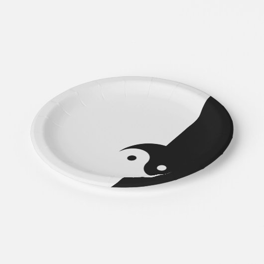 YinYang Pappteller (Schrägansicht)
