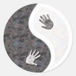 Yinyang Runder Aufkleber