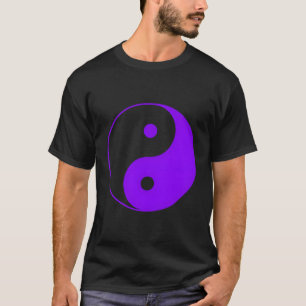 Yinyang Taoist Spirituelle Philosophie Lila T-Shirt