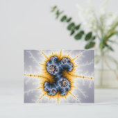 Yinyang Twister - Fraktal Postkarte (Stehend Vorderseite)