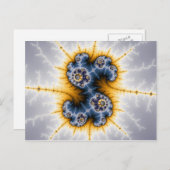 Yinyang Twister - Fraktal Postkarte (Vorne/Hinten)