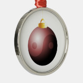 YinYang Weihnachtsball-Ornament Silbernes Ornament (Rechts)