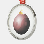 YinYang Weihnachtsball-Ornament Silbernes Ornament (Links)