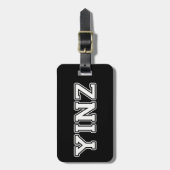 Yinz Gepäckanhänger (Vorderseite vertikal)