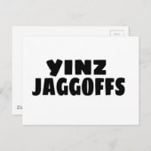 Yinz Jaggoffs Postkarte (Vorne/Hinten)