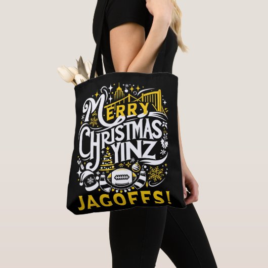 Yinz Jagoff Christmas Pittsburgh Gift Tasche (Von Nahem)