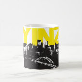 Yinz Pittsburgh Kaffeetasse (Mittel)