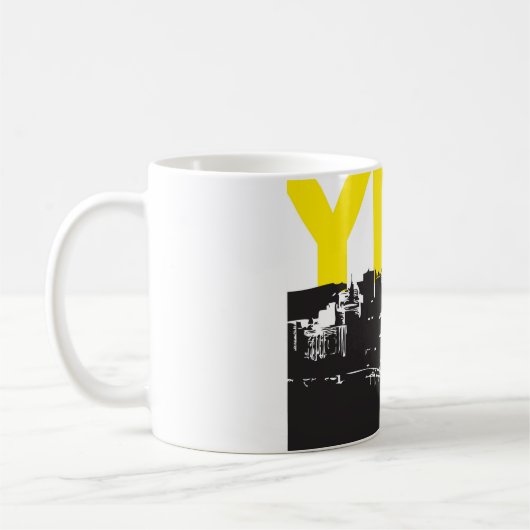 Yinz Pittsburgh Kaffeetasse (Links)