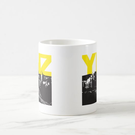 Yinz Pittsburgh Kaffeetasse (Mittel)