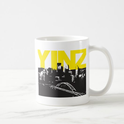 Yinz Pittsburgh Kaffeetasse (Rechts)