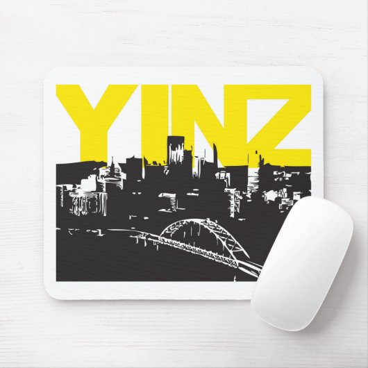 Yinz Pittsburgh Mousepad (Mit Mouse)