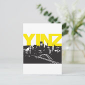 Yinz Pittsburgh Postkarte (Stehend Vorderseite)