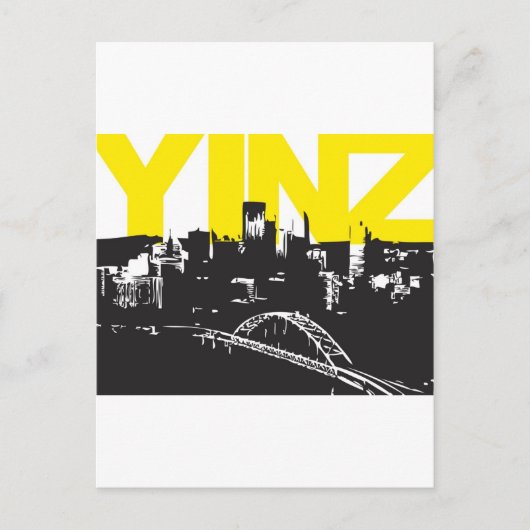 Yinz Pittsburgh Postkarte (Vorderseite)