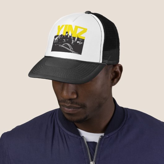 Yinz Pittsburgh Truckerkappe (Beispiel)