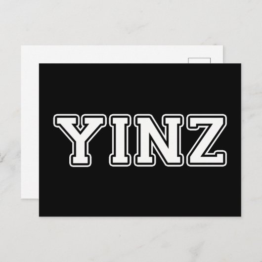 Yinz Postkarte (Vorne/Hinten)