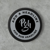 Yinz Round Clasp Custom Burgh Retro Pgh Button