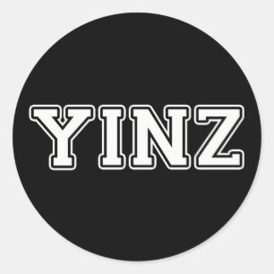 Yinz Runder Aufkleber